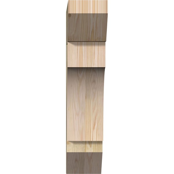 Westlake Slat Rough Sawn Bracket, Douglas Fir, 6W X 20D X 28H